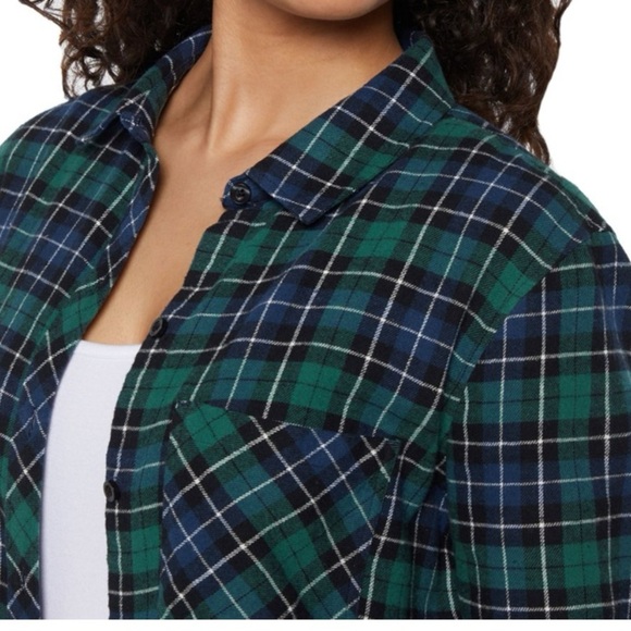 GAP Blue and Green Plaid Button Down Shirt #2120 - Picture 7 of 7